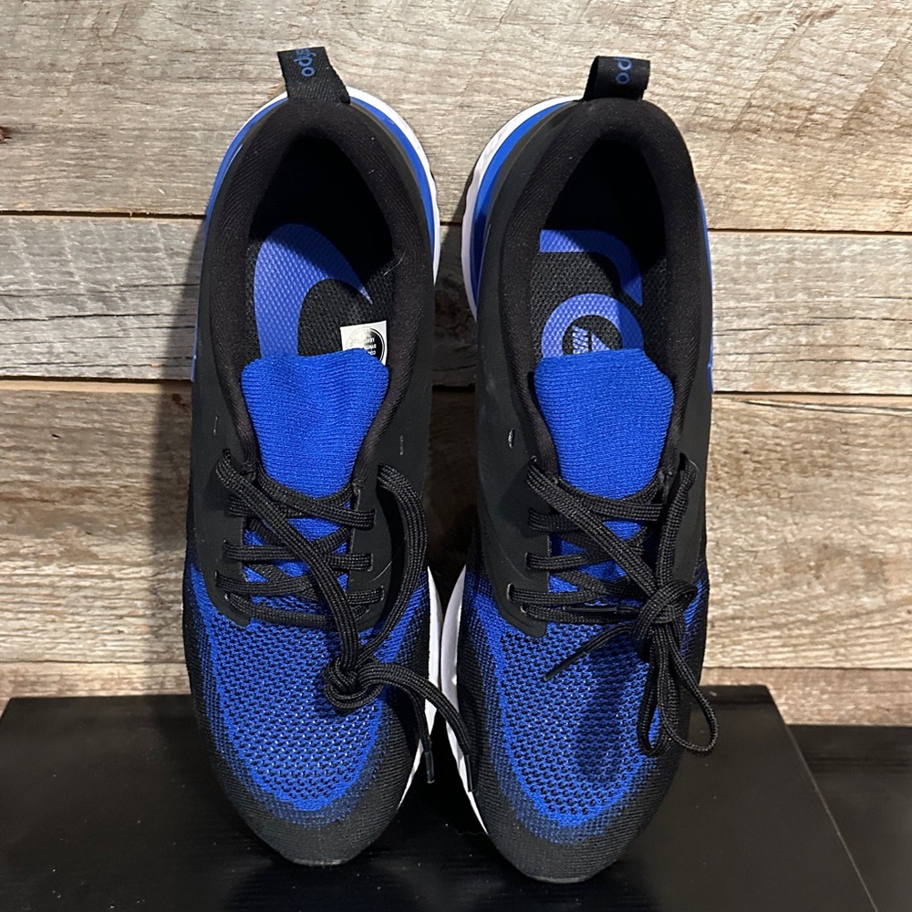 Nike Odyssey React Black and Royal Blue Athletic Sneakers - Picture 2 of 4